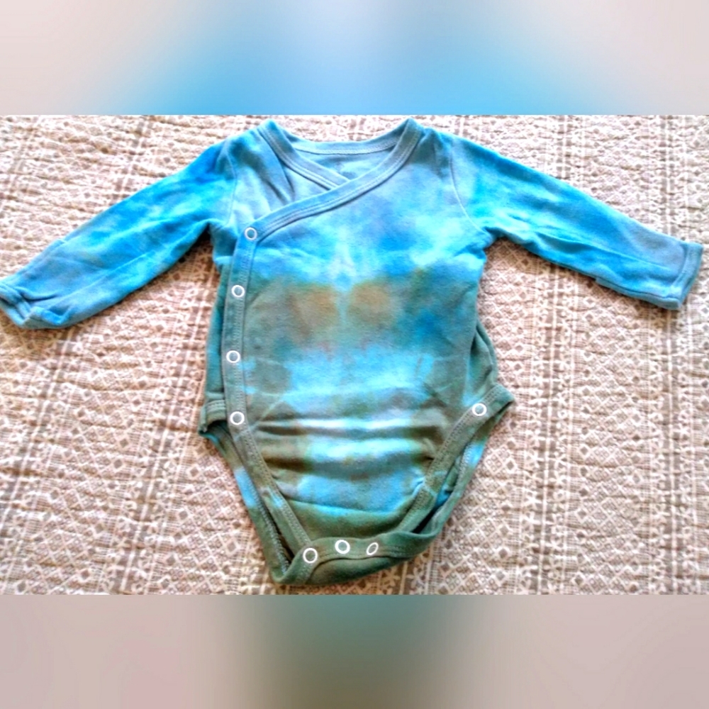 Long sleeve kimono onesie